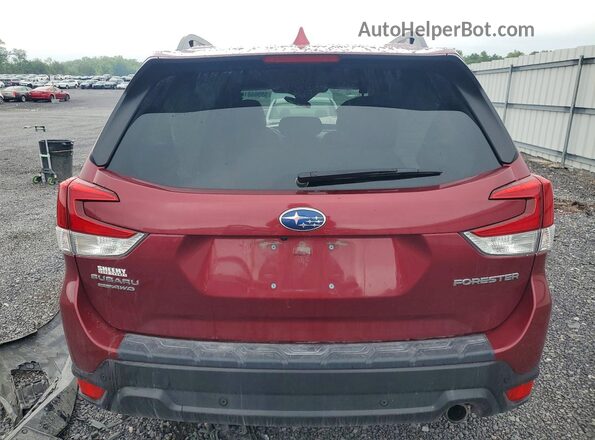 JF2SKAPC4NH433257 2022 SUBARU FORESTER Burgundy უკანა ხედი
