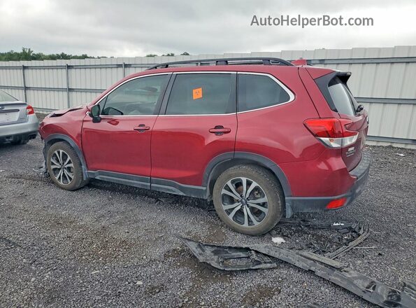 JF2SKAPC4NH433257 2022 SUBARU FORESTER Burgundy უკანა მარცხენა