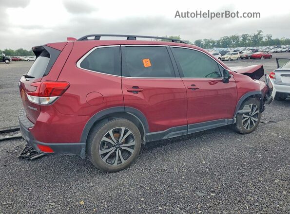 JF2SKAPC4NH433257 2022 SUBARU FORESTER Burgundy უკანა მარჯვენა