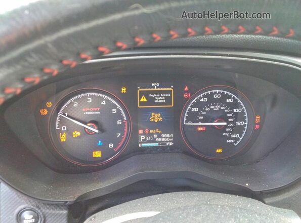 JF2SKAPC5KH540300 2019 SUBARU FORESTER Blue Widok zestawu wskaźników