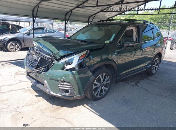 JF2SKAPC5NH458474 2022 SUBARU FORESTER Зеленый Передняя левая четверть