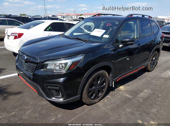 JF2SKAPC7KH416903 2019 SUBARU FORESTER Черный Передняя левая четверть