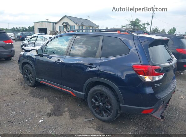 JF2SKAPC7KH530464 2019 SUBARU FORESTER Blue Rear left