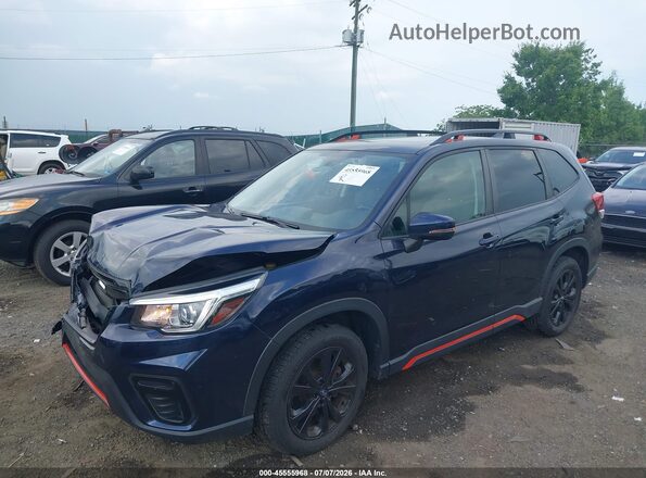 JF2SKAPC7KH530464 2019 SUBARU FORESTER Blue Front left