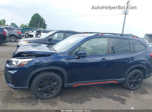 JF2SKAPC7KH530464 2019 SUBARU FORESTER Blue 360 interior view