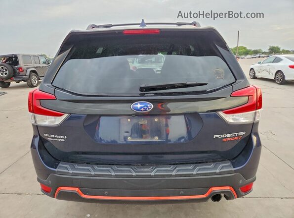 JF2SKAPC8KH465687 2019 SUBARU FORESTER Blue Вид ззаду