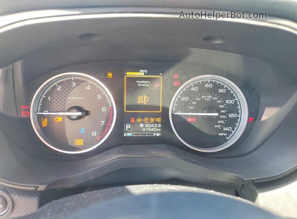 JF2SKAPC8NH523379 2022 SUBARU FORESTER Black Widok zestawu wskaźników