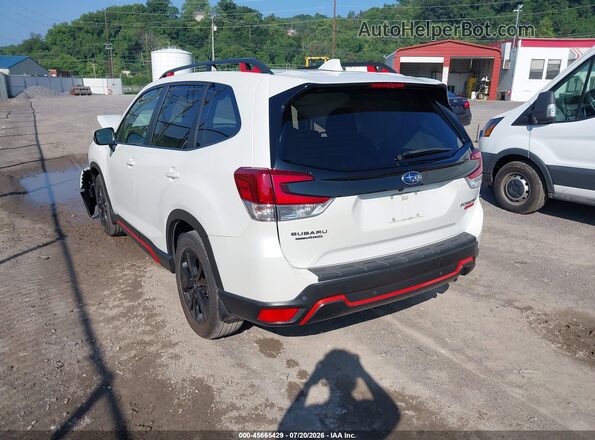JF2SKAPCXKH418662 2019 SUBARU FORESTER White უკანა მარცხენა