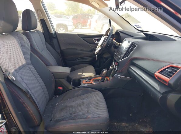 JF2SKAPCXKH507180 2019 SUBARU FORESTER Black Widok wnętrza z przodu