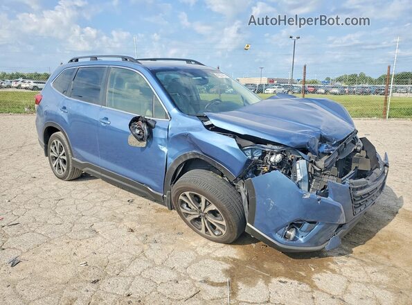 JF2SKAPCXNH505711 2022 SUBARU FORESTER Blue Передня права чверть