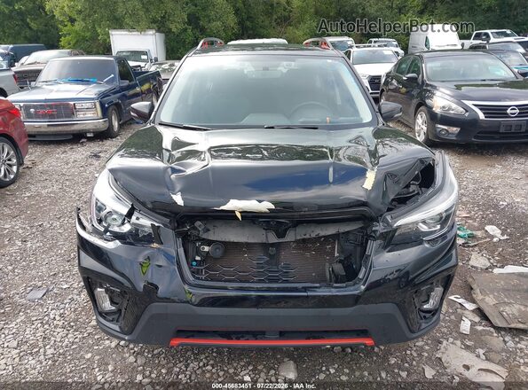 JF2SKARC0LH596854 2020 SUBARU FORESTER Black ხელსაწყოთა პანელის ხედი