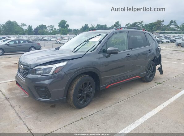 JF2SKARC0MH402387 2021 SUBARU FORESTER Gray Vista tres cuartos delantera izquierda