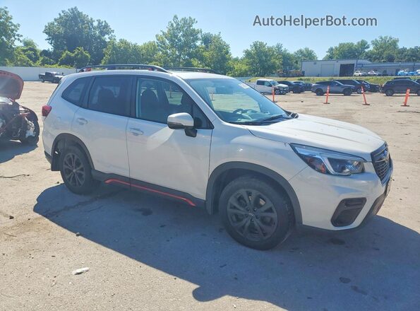 JF2SKARC0MH498313 2021 SUBARU FORESTER White Передня права чверть