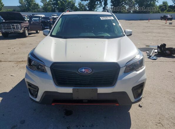 JF2SKARC0MH498313 2021 SUBARU FORESTER White Вид спереду