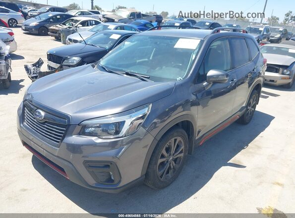 JF2SKARC0MH498330 2021 SUBARU FORESTER Серый Передняя левая четверть