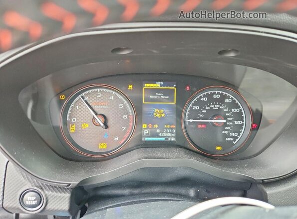 JF2SKARC2MH476992 2021 SUBARU FORESTER Charcoal Instrument cluster view