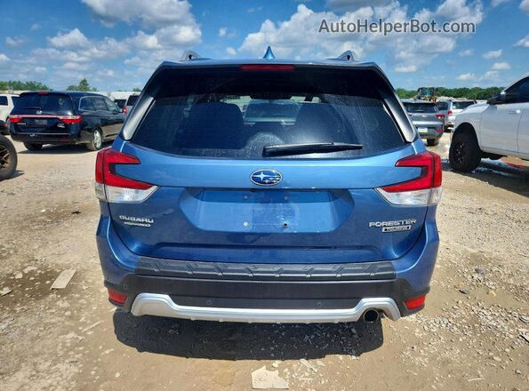 JF2SKARC2NH483443 2022 SUBARU FORESTER Blue Rear view