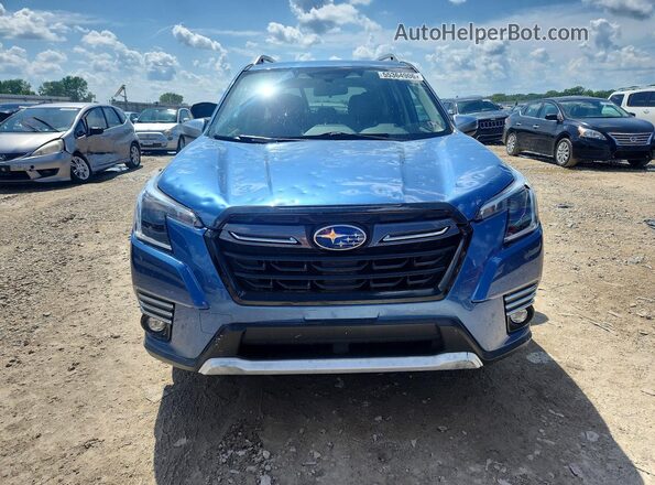 JF2SKARC2NH483443 2022 SUBARU FORESTER Blue Front view