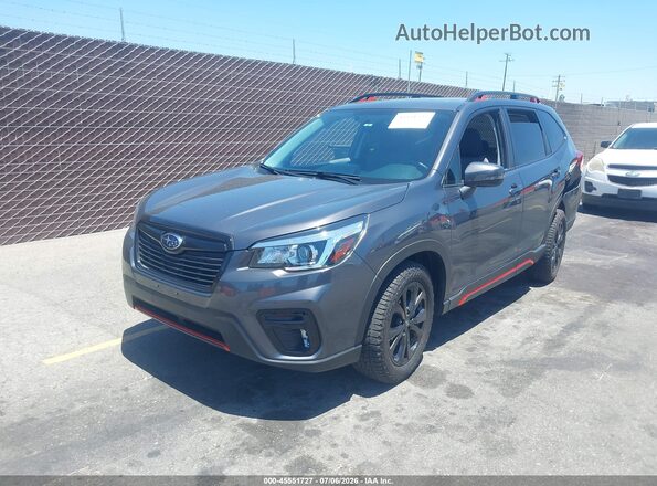 JF2SKARC3LH511859 2020 SUBARU FORESTER Gray Przód lewy