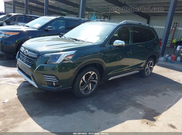 JF2SKARC3PH411671 2023 SUBARU FORESTER Green Առջևի ձախ երեք քառորդ տեսարան
