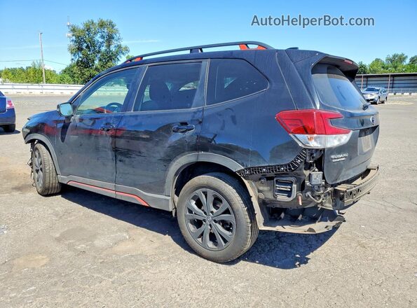 JF2SKARC4LH502569 2020 SUBARU FORESTER Black უკანა მარცხენა