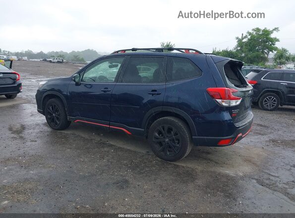 JF2SKARC4LH601814 2020 SUBARU FORESTER Dark Blue Задня ліва чверть