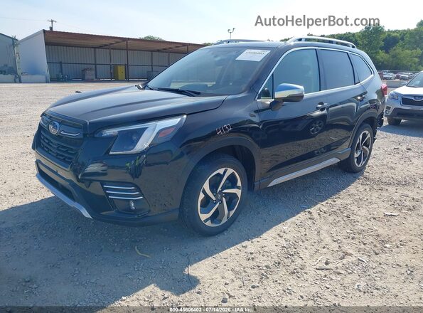 JF2SKARC5PH427094 2023 SUBARU FORESTER Black Առջևի ձախ երեք քառորդ տեսարան
