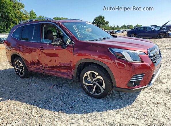 JF2SKARC5PH496237 2023 SUBARU FORESTER Burgundy წინა მარჯვენა