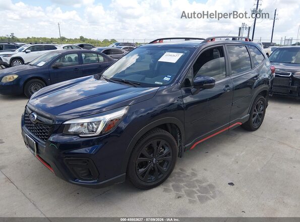 JF2SKARC6LH450376 2020 SUBARU FORESTER Синий Передняя левая четверть
