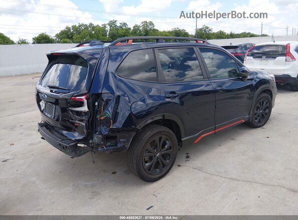 JF2SKARC6LH450376 2020 SUBARU FORESTER Синий Задняя правая четверть