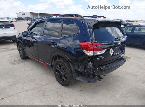 JF2SKARC6LH450376 2020 SUBARU FORESTER Синий Задняя левая четверть