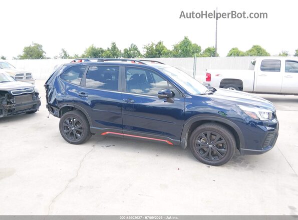 JF2SKARC6LH450376 2020 SUBARU FORESTER Синий Вид задней части салона