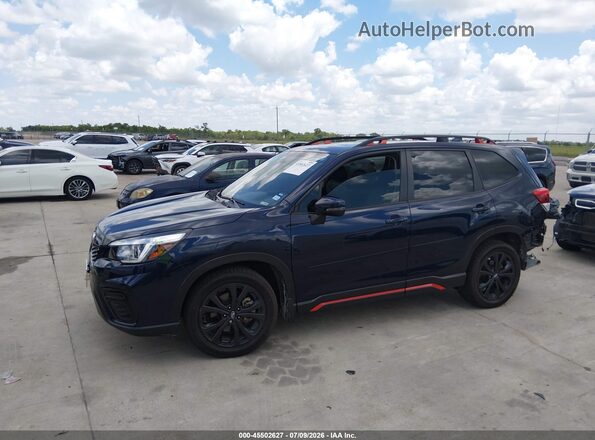 JF2SKARC6LH450376 2020 SUBARU FORESTER Синий Панорамный вид салона 360°