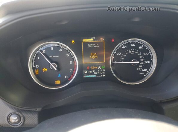 JF2SKARC6NH403447 2022 SUBARU FORESTER Gray Սարքավորումների վահանակի տեսք