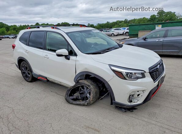 JF2SKARC8LH498638 2020 SUBARU FORESTER White Передня права чверть