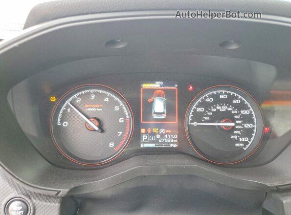 JF2SKARC8LH498638 2020 SUBARU FORESTER White Вид щитка приладів