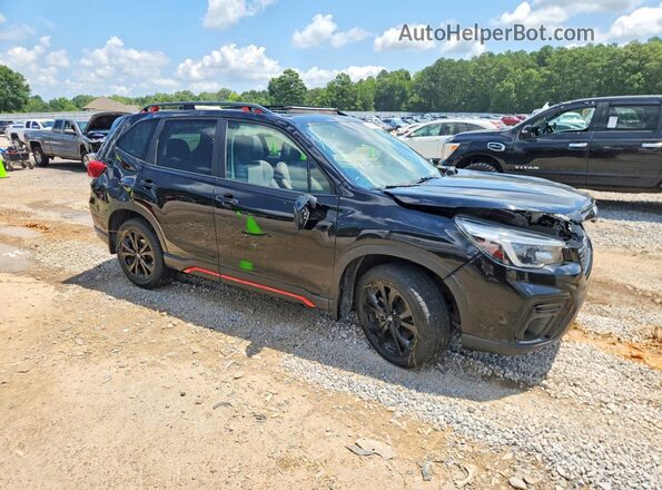 JF2SKARC8MH400466 2021 SUBARU FORESTER Черный Передняя правая четверть