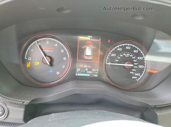 JF2SKARC9LH512062 2020 SUBARU FORESTER Gray ხელსაწყოთა პანელის ხედი