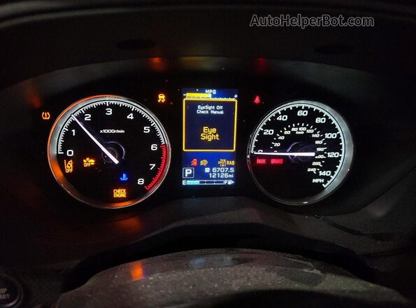 JF2SKARCXPH506535 2023 SUBARU FORESTER Белый Вид щитка приборов