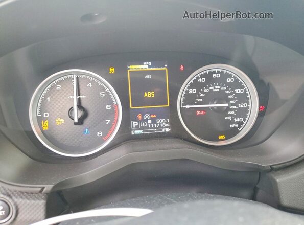 JF2SKASC4KH481330 2019 SUBARU FORESTER White ხელსაწყოთა პანელის ხედი
