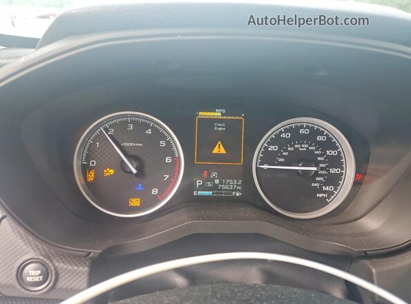 JF2SKASC8KH537348 2019 SUBARU FORESTER Белый Вид щитка приборов