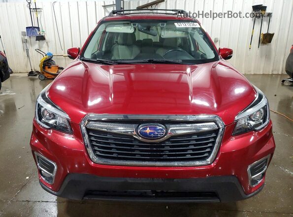 JF2SKASC9KH486569 2019 SUBARU FORESTER Red Դիմացի տեսք