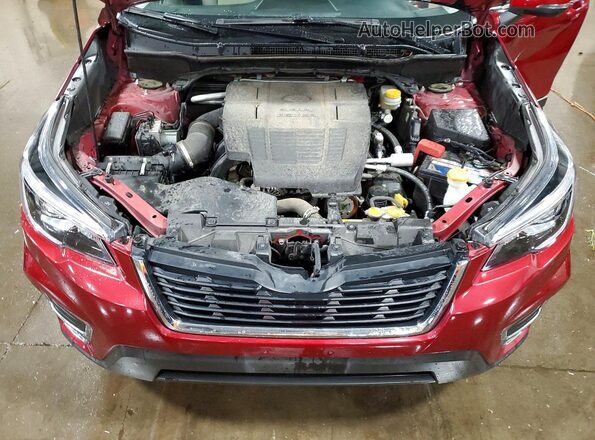 JF2SKASC9KH486569 2019 SUBARU FORESTER Red Շարժիչի բաժամունքի տեսք