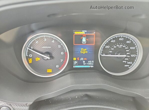 JF2SKASC9KH545197 2019 SUBARU FORESTER Синий Вид щитка приборов