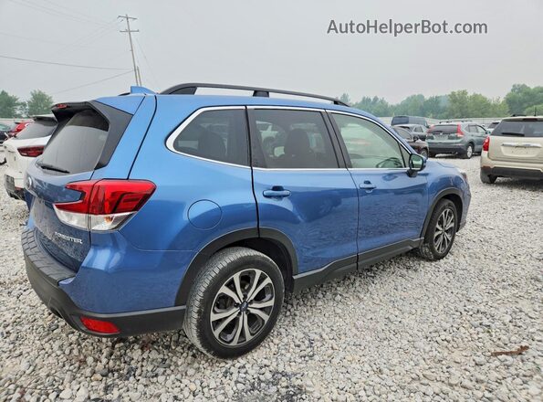 JF2SKASC9KH545197 2019 SUBARU FORESTER Синий Задняя правая четверть