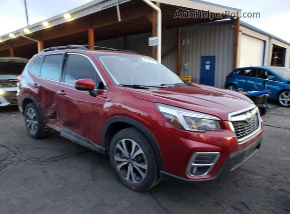 JF2SKASCXMH483084 2021 SUBARU FORESTER Burgundy Առջևի աջ
