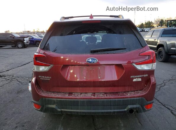 JF2SKASCXMH483084 2021 SUBARU FORESTER Burgundy Հետևի տեսք