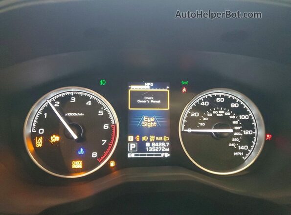 JF2SKAUC0MH402204 2021 SUBARU FORESTER Gray Widok zestawu wskaźników