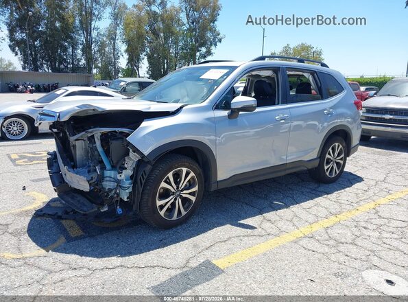 JF2SKAUC2KH469237 2019 SUBARU FORESTER Серебряный Передняя левая четверть