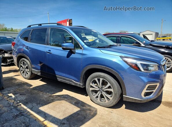 JF2SKAUC4MH416686 2021 SUBARU FORESTER Blue Առջևի աջ